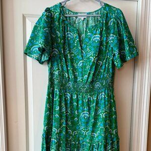 Sugarlips Women’s Green Floral Dress – Size XL